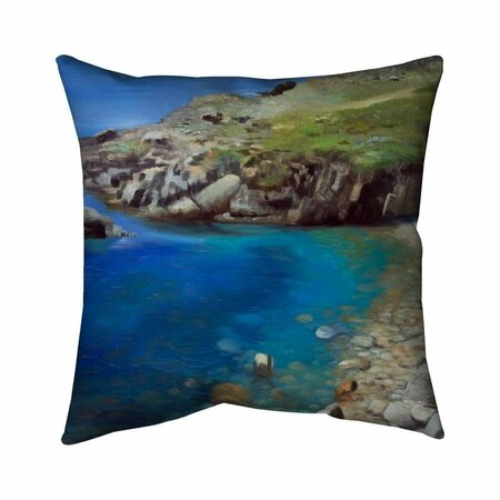 BEGIN HOME DECOR 26 x 26 in. Spanish Coast-Double Sided Print Indoor Pillow 5541-2626-CO114